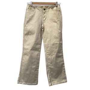 Gold Cropped Jeans size 28